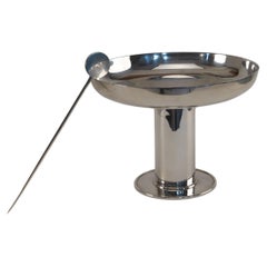 Christofle Silver Plate Tazza & Cocktail Pick, Hotel Llao Llao, Patagonia, 1938