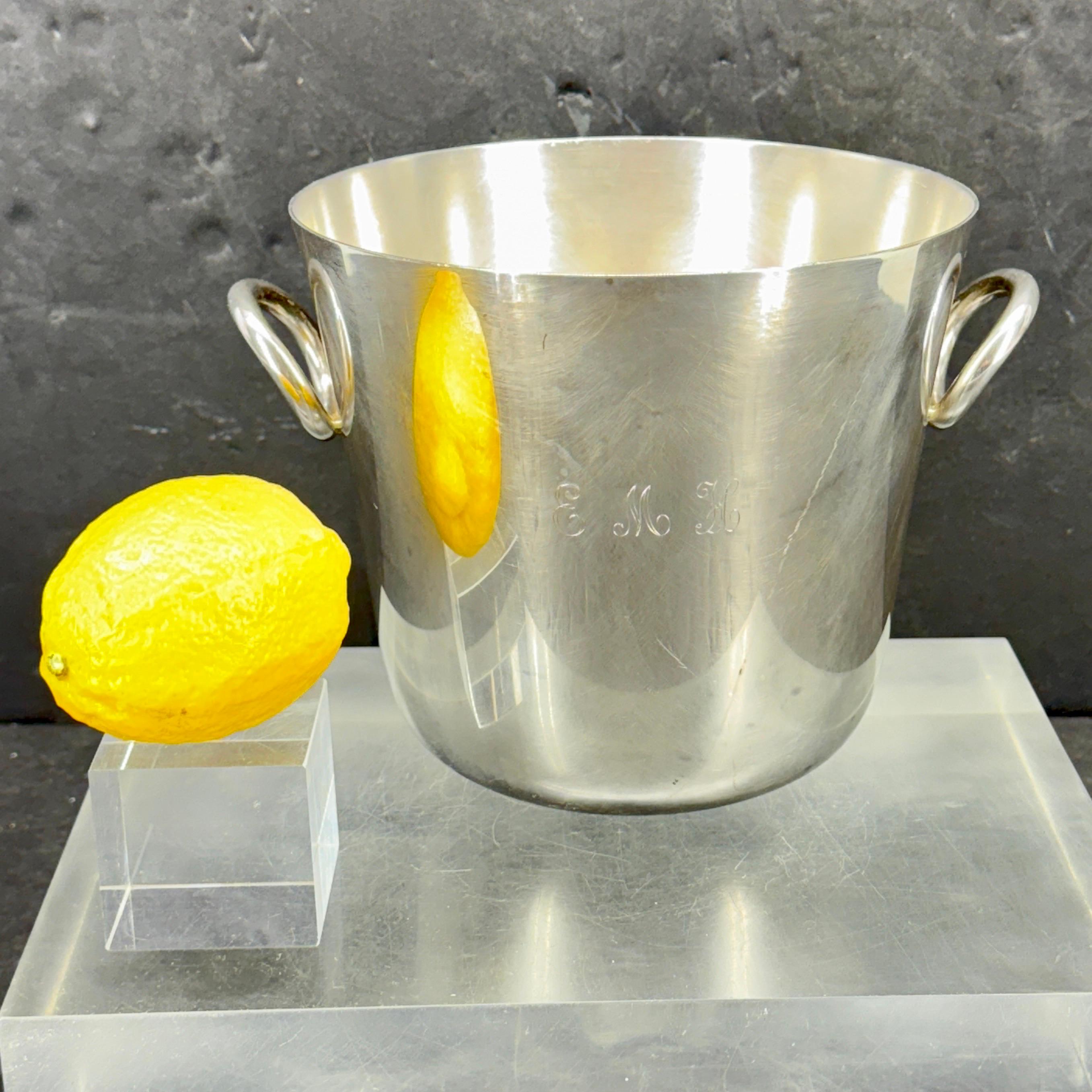 Christofle Silver Plate Wein Champagner Kühler mit Griffen im Angebot 8