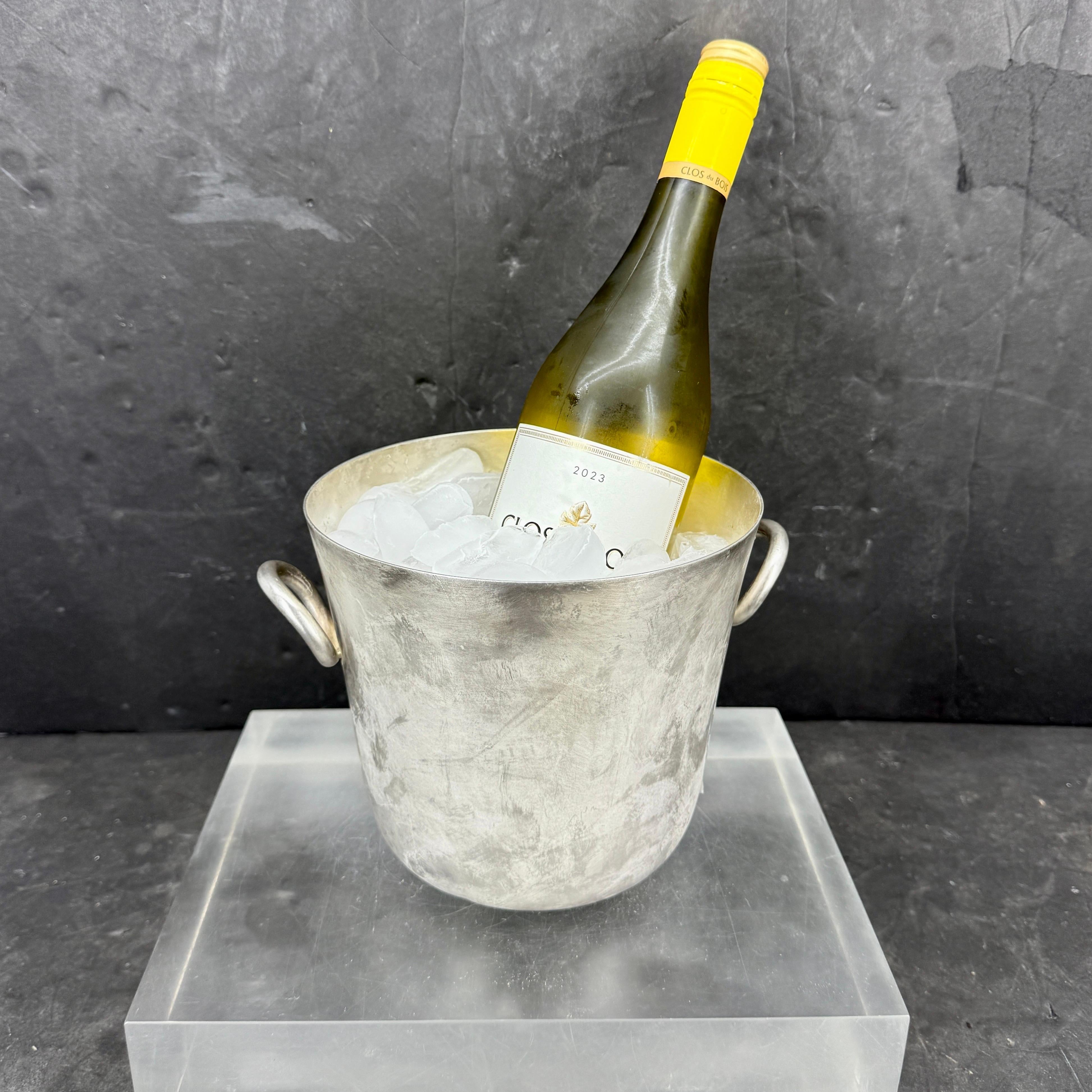 Christofle Silver Plate Wein Champagner Kühler mit Griffen (20. Jahrhundert) im Angebot