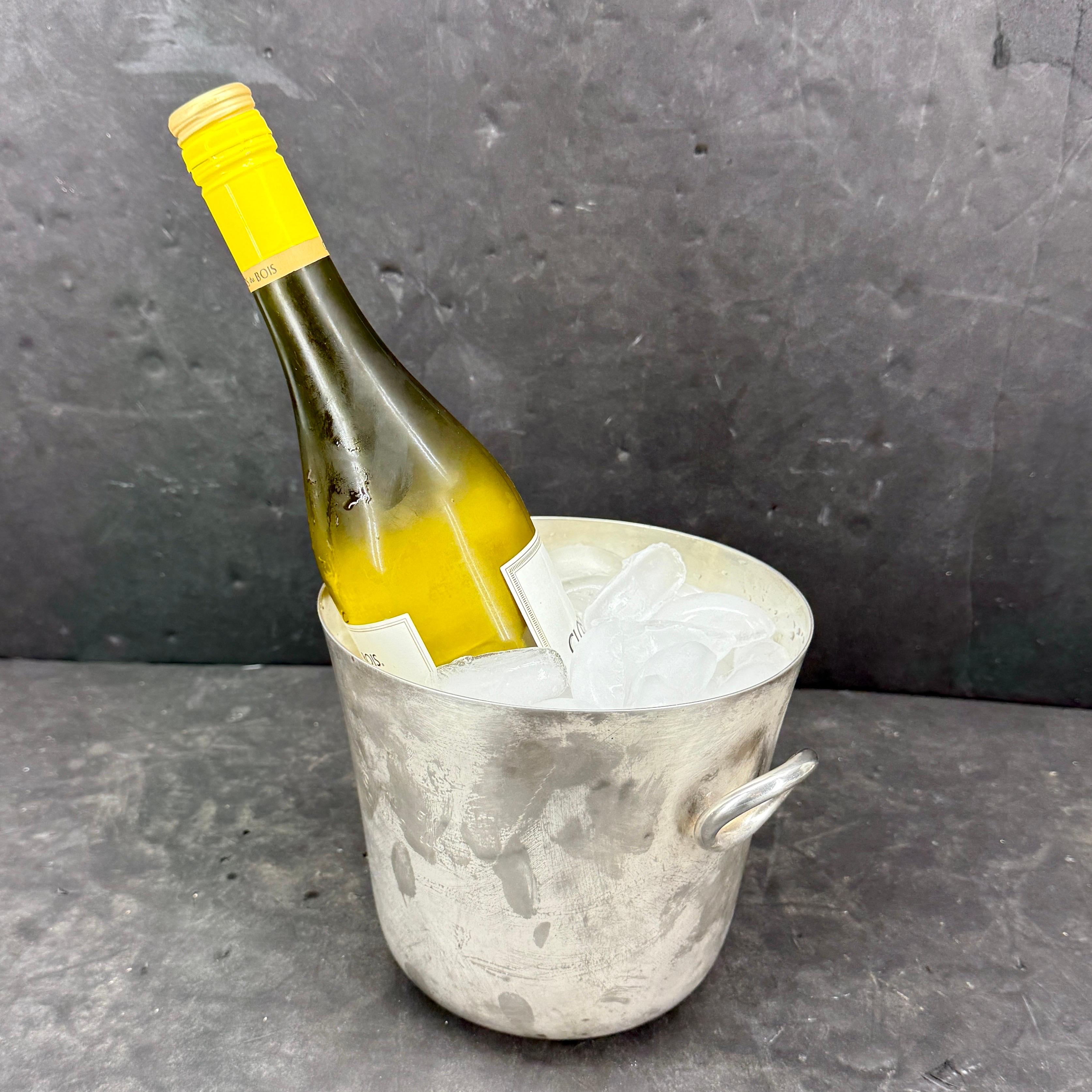 Christofle Silver Plate Wein Champagner Kühler mit Griffen (Metall) im Angebot