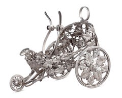 Christofle Silver Plate Wine Trolley