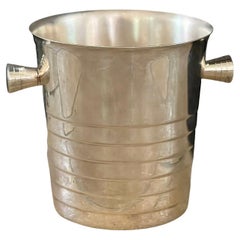 Christofle Secchiello da Champagne in stile Art Deco placcato in argento