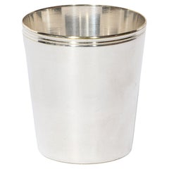 Christofle Silver-Plated Art Deco Style Cup