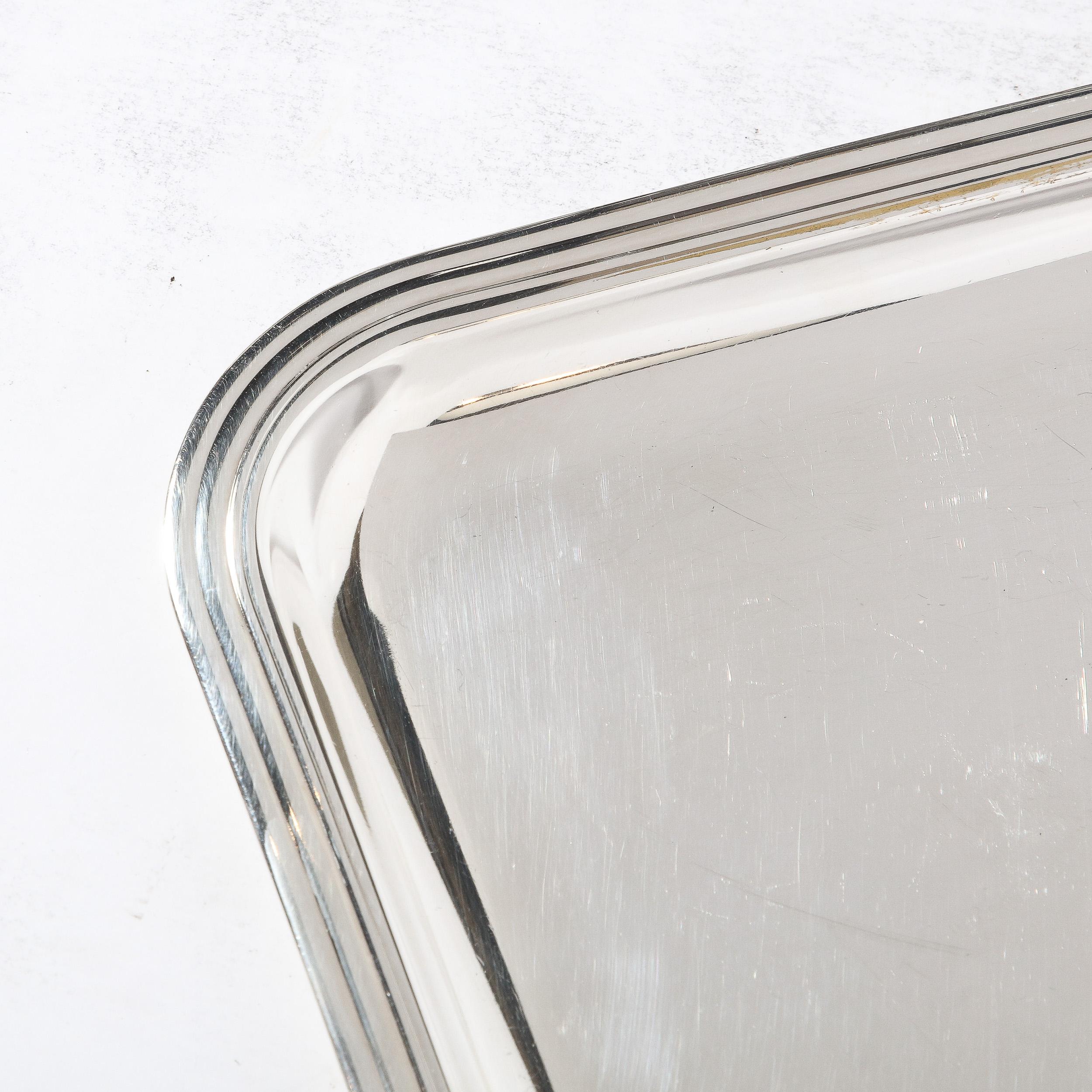 Christofle Silver-Plated Art Deco Style Tray 1