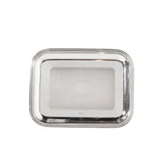 Christofle Silver-Plated Art Deco Style Tray France, Circa 2000