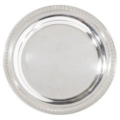 Christofle Silver-Plated Art Deco Style Wine Coaster, France, Circa 200