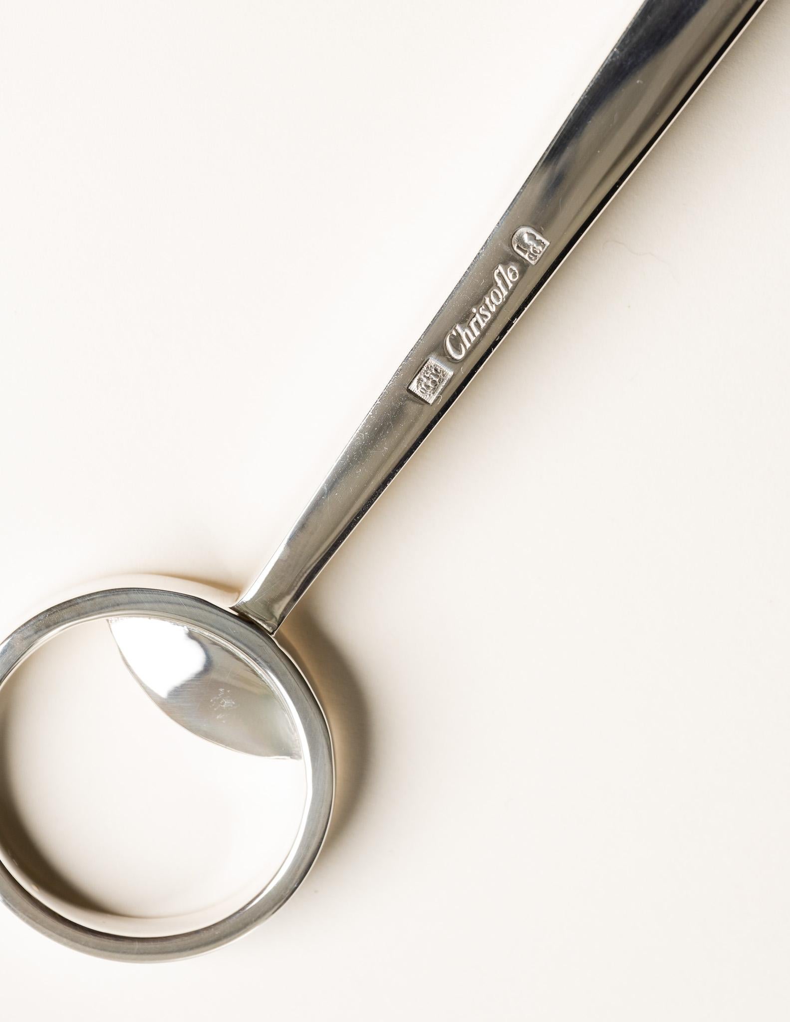 Christofle Silver-Plated Bottle Opener, 1980s In Excellent Condition For Sale In PARIS, FR