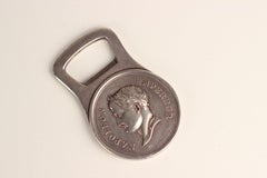 Christofle Silver Plated Bottle Opener with Portrait of Napoleon the Emperor