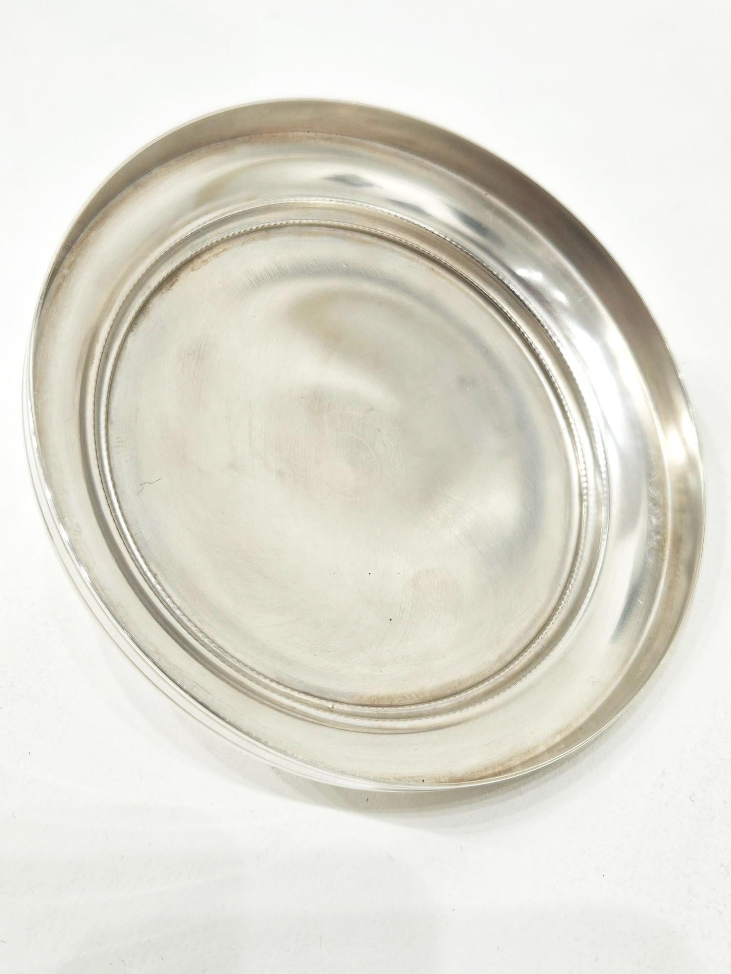 Ciotola per caviale placcata in argento di Christofle con scatola originale, 1980 ca. in vendita 9