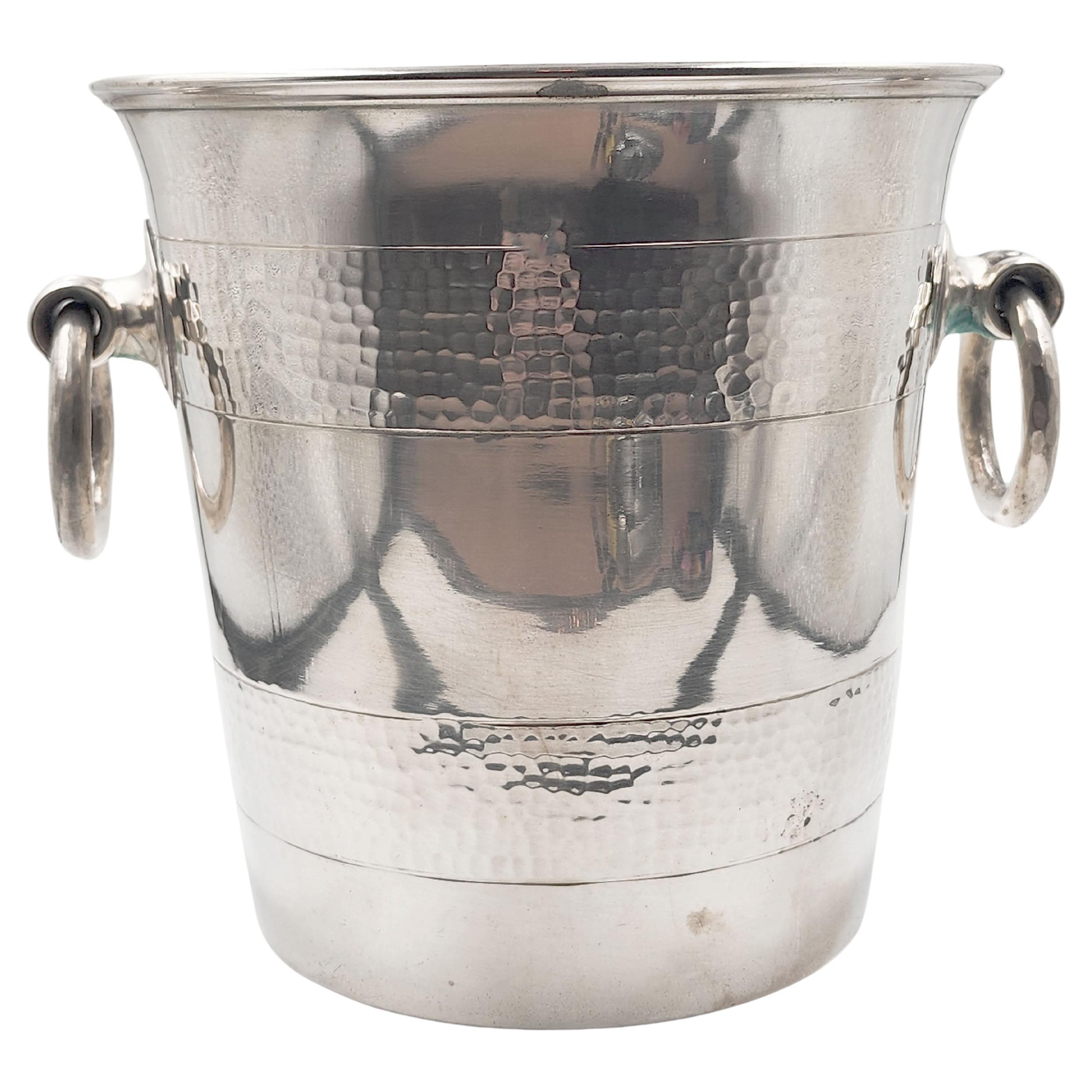 Cubo de champán chapado en plata Christofle