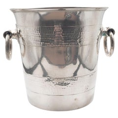 Cubo de champán chapado en plata Christofle