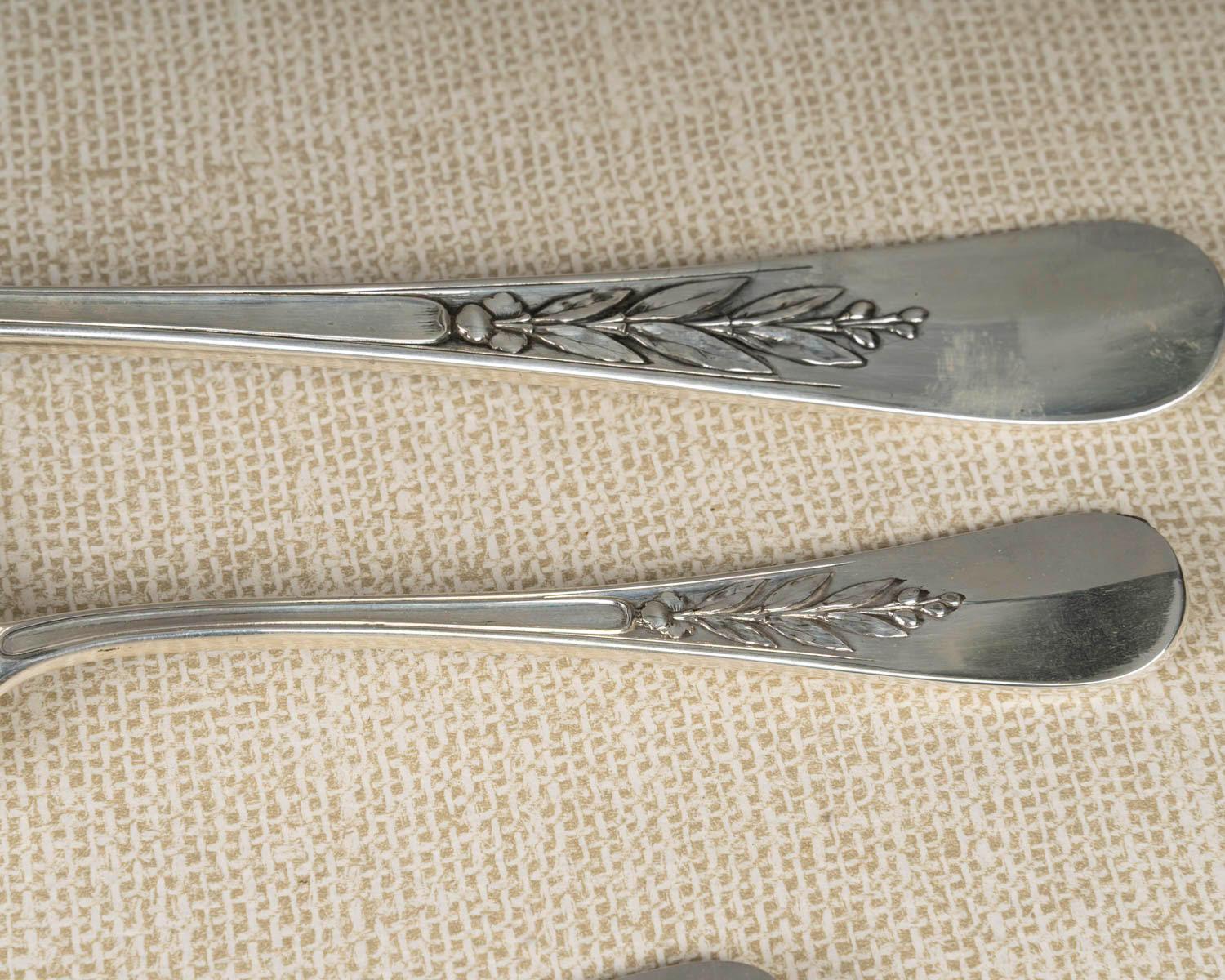 Français Service de couverts en argent Christofle, 20e siècle. en vente