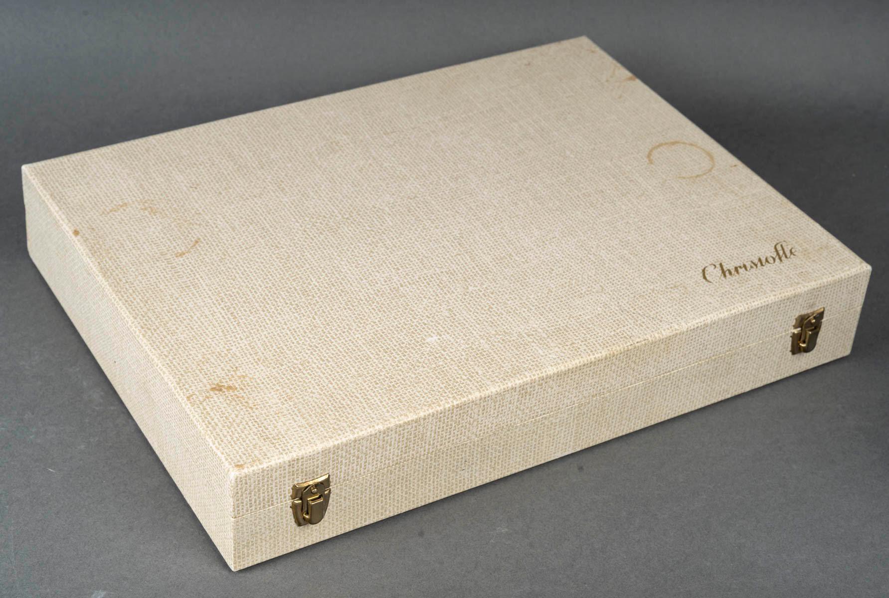Service de couverts en argent Christofle, 20e siècle. Bon état - En vente à Saint-Ouen, FR