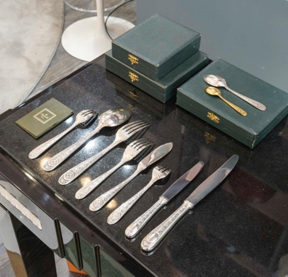 Set di posate Christofle in argento, modello 