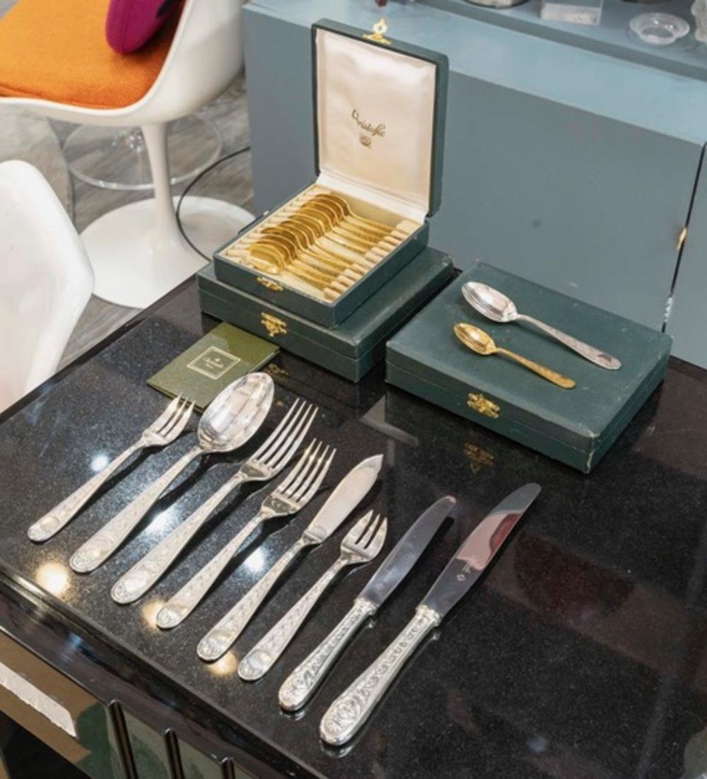 Set di posate Christofle in argento, modello 