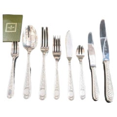 Christofle silver-plated cutlery set, “Villeroy” model, 120 pieces
