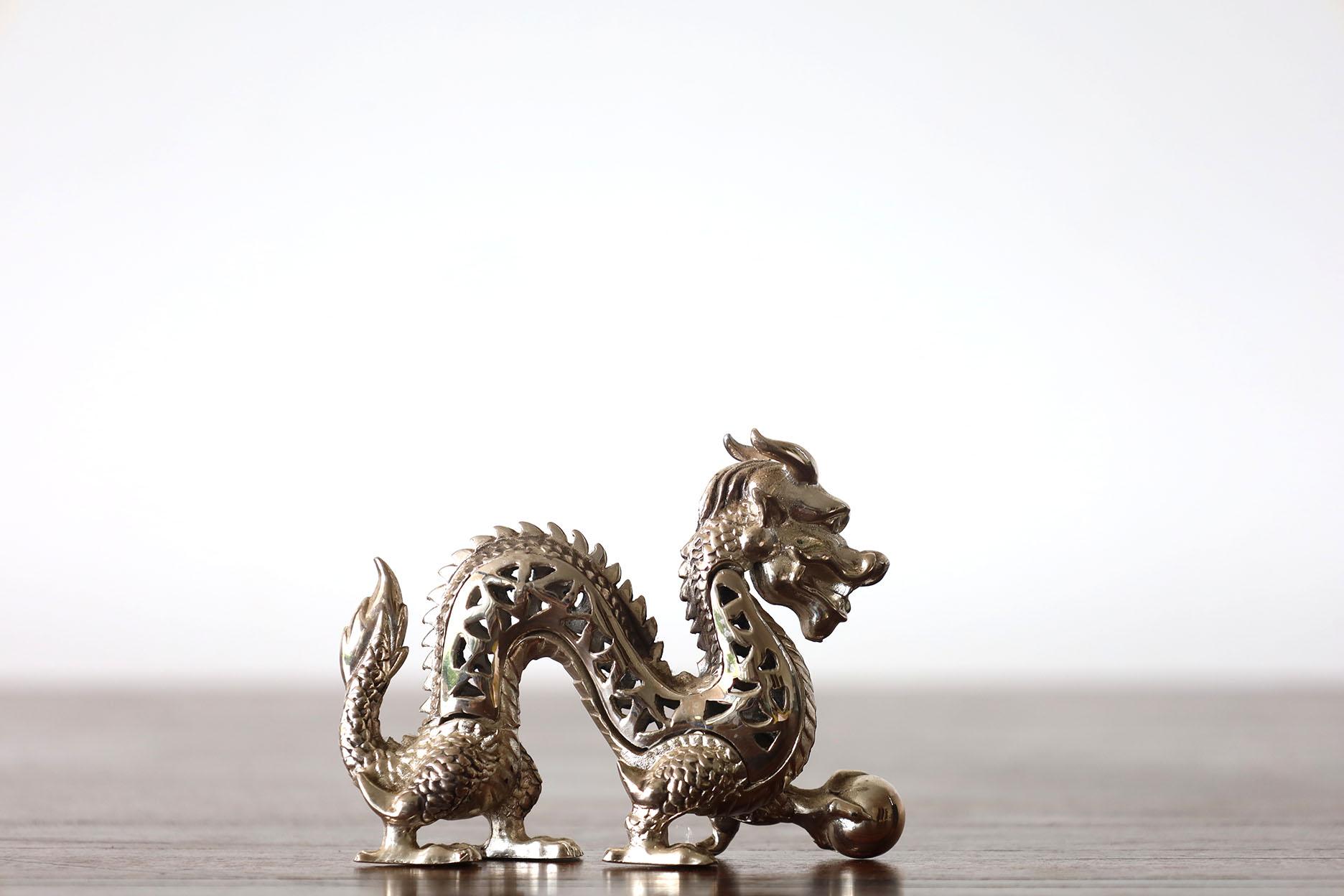 Christofle Silver Plated Dragon Figurine 3