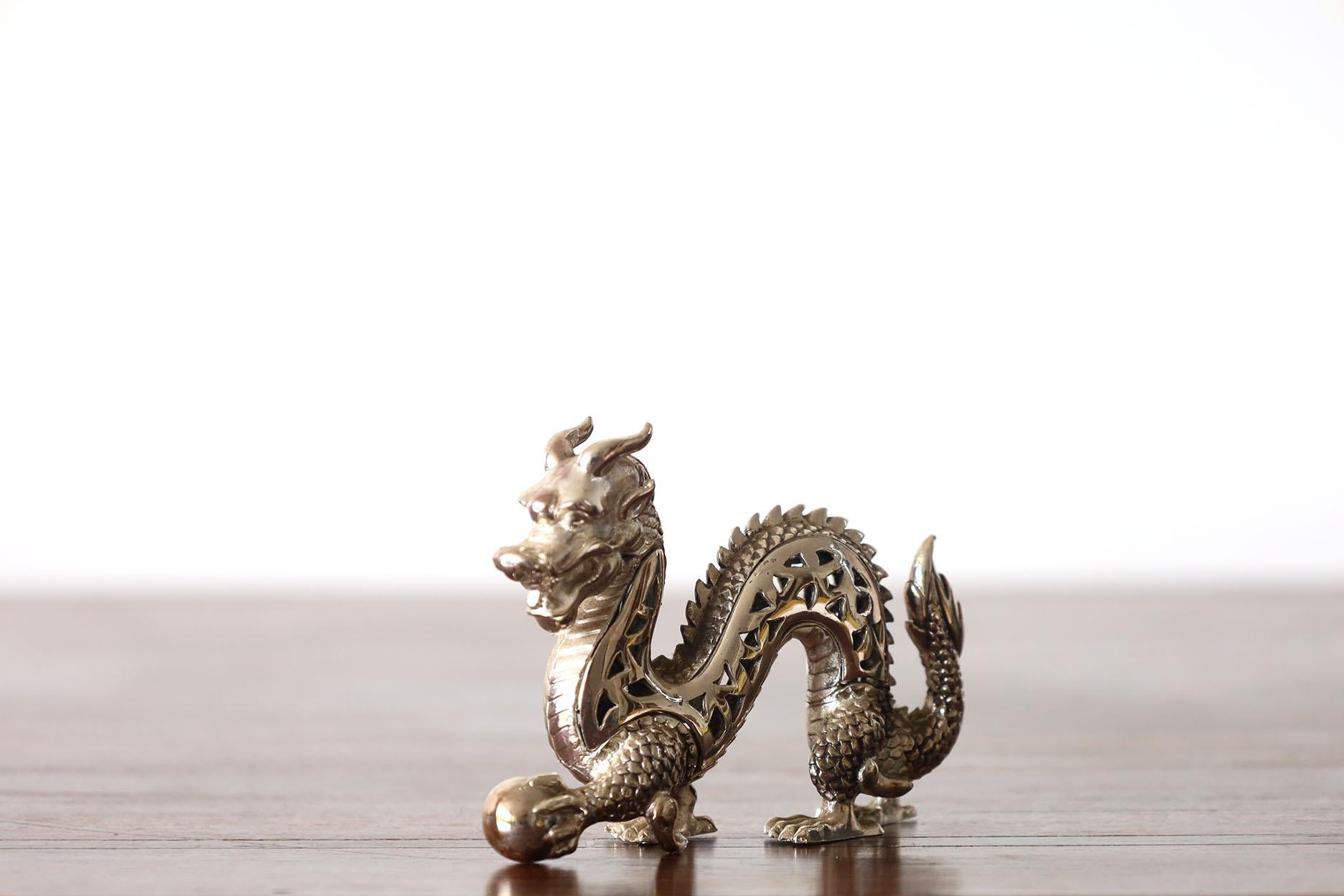 Hand-Crafted Christofle Silver Plated Dragon Figurine