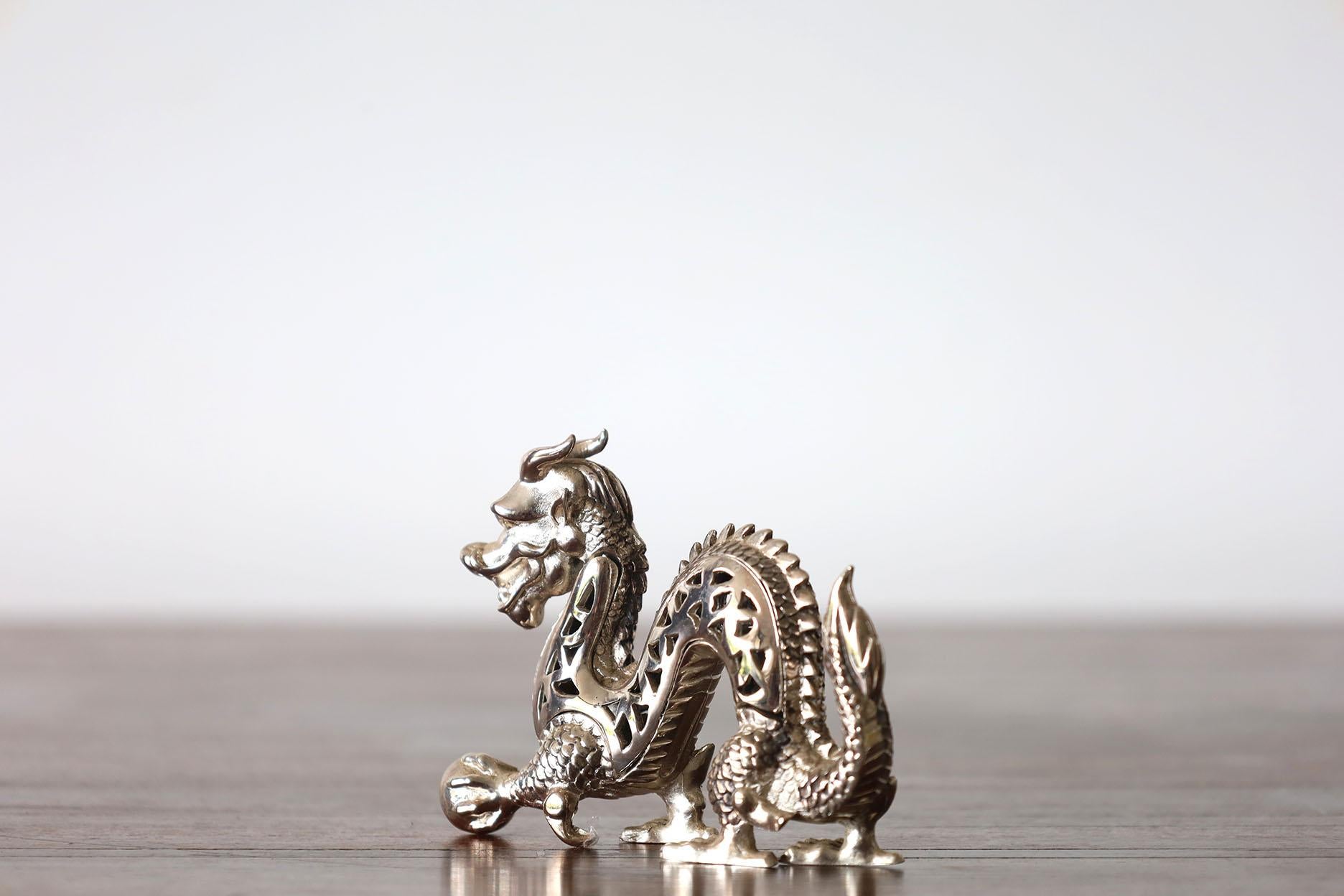 Christofle Silver Plated Dragon Figurine 1