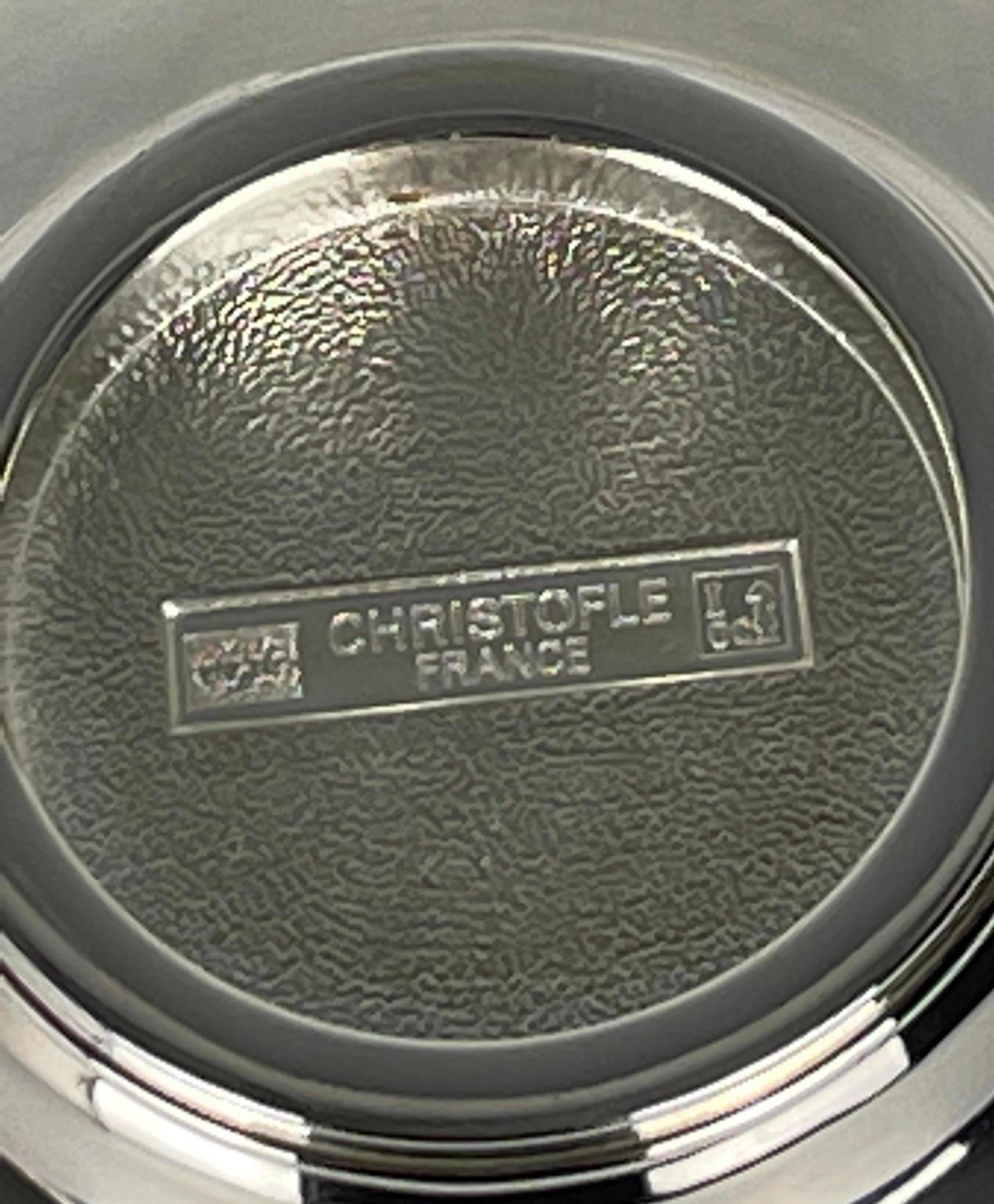 French Christofle Silver-Plated Dragonflies Vide-Poche