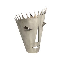 Christofle Silver Plated "Il Diavolo" Mask by Gio Ponti for Lino Sabatini