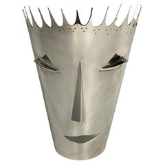 Christofle Silver Plated "Il Diavolo" Mask by Gio Ponti for Lino Sabatini