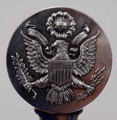 Christofle Silver Plated Letter Opener, US Eagle Seal, Given by JFK to Col. Paul