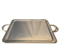 Christofle Silver Plated Rectangular Tray Carnavalet