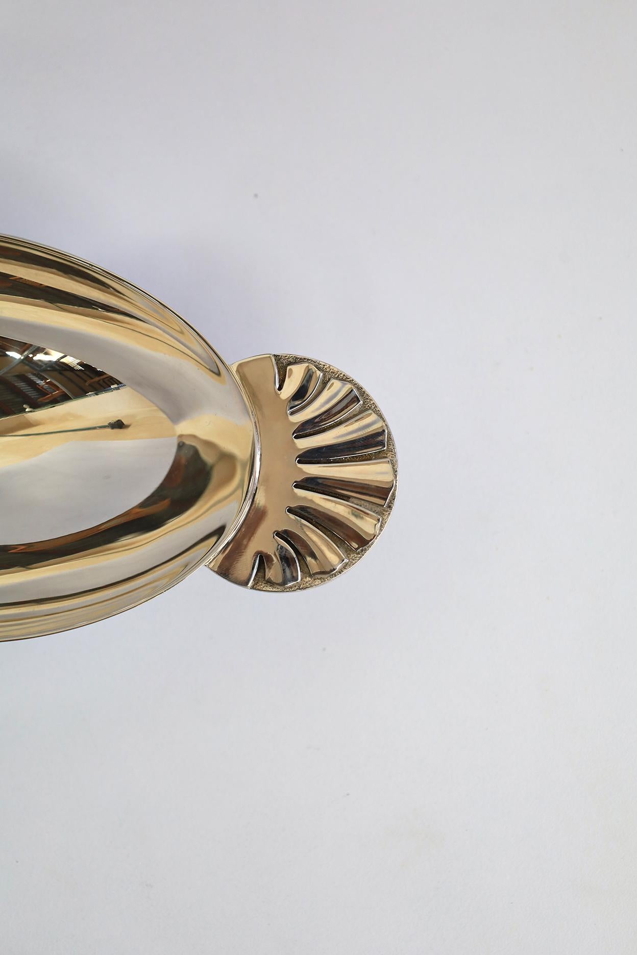 Français Saucière en métal argenté Christofle en vente