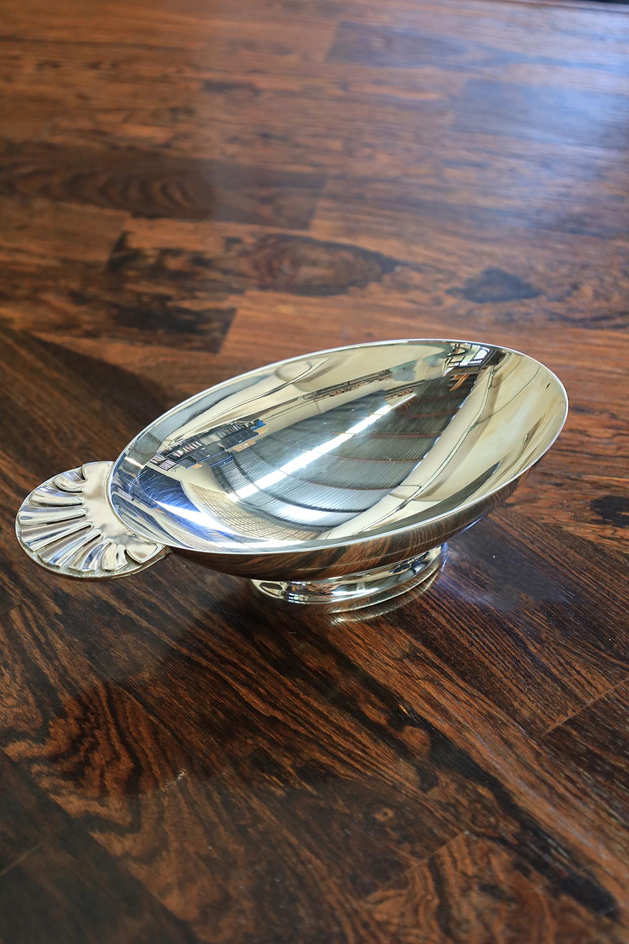 Fin du 20e siècle Saucière en métal argenté Christofle en vente