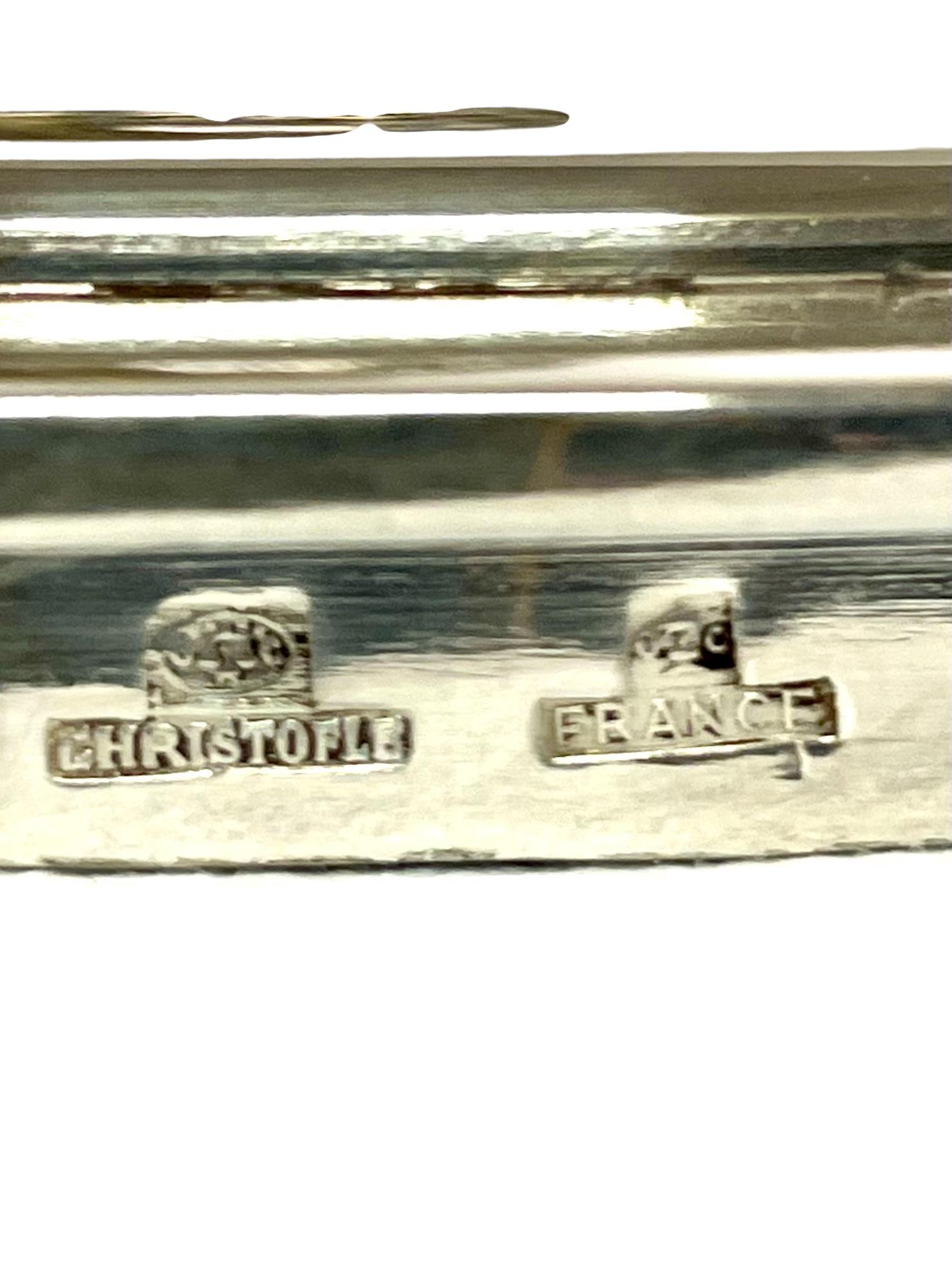 Soupière et plateau en métal argenté Christofle, vers 1900 en vente 10