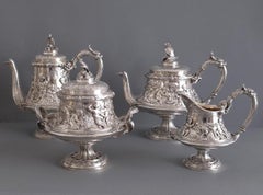 Christofle - Silver plated Tea And Coffee Set 19th Century