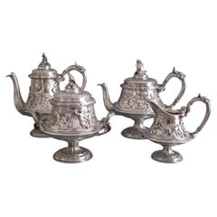 Christofle - Silver plated Tea And Coffee Set 19th Century