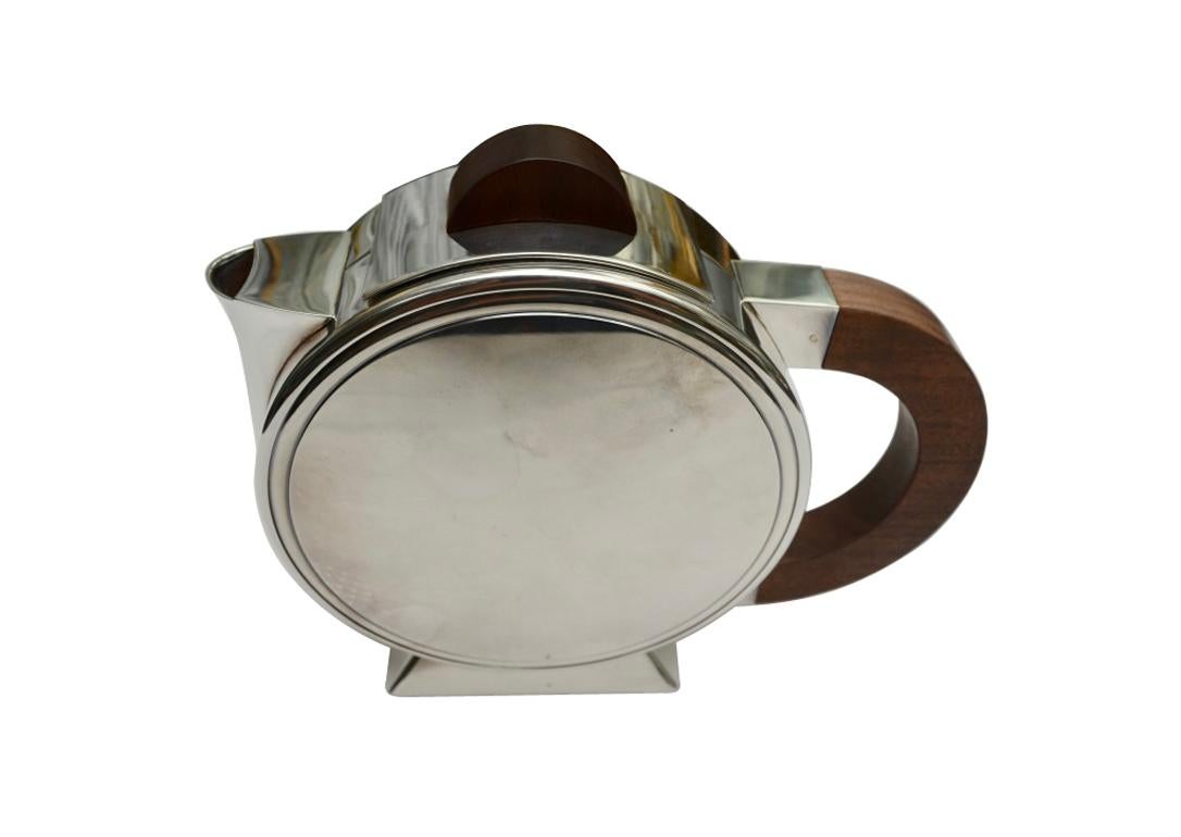 Hand-Crafted Christofle Silver Plated Tea Set after a Design by Christian Fjerdindstad
