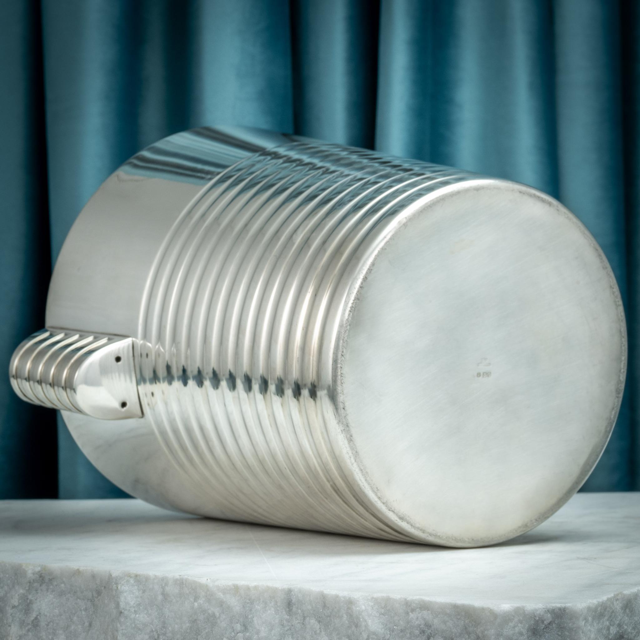 Mid-20th Century Christofle Silver Plated Wine Cooler/Champagne Ice Bucket, Circa 1945. For Sale