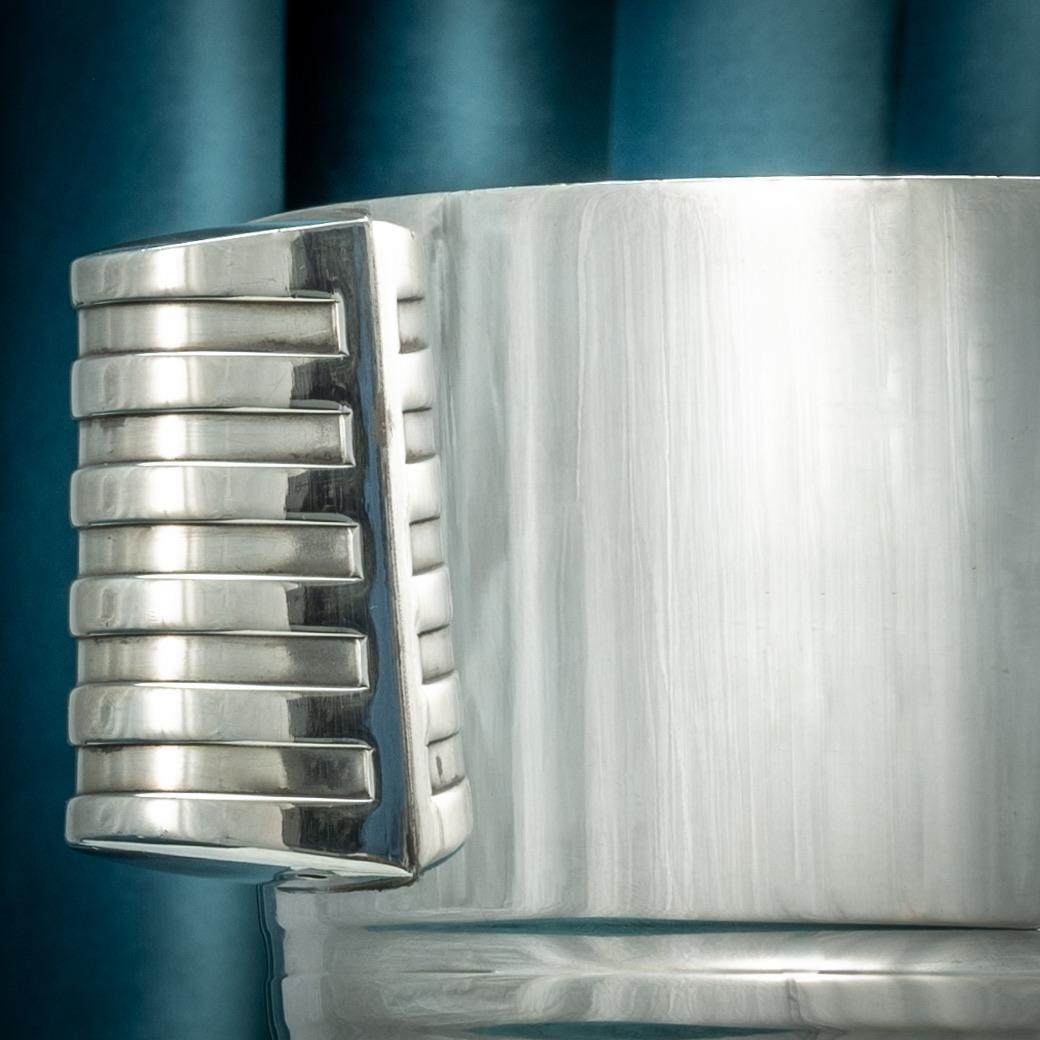 Christofle Silver Plated Wine Cooler/Champagne Ice Bucket, Circa 1945. For Sale 1