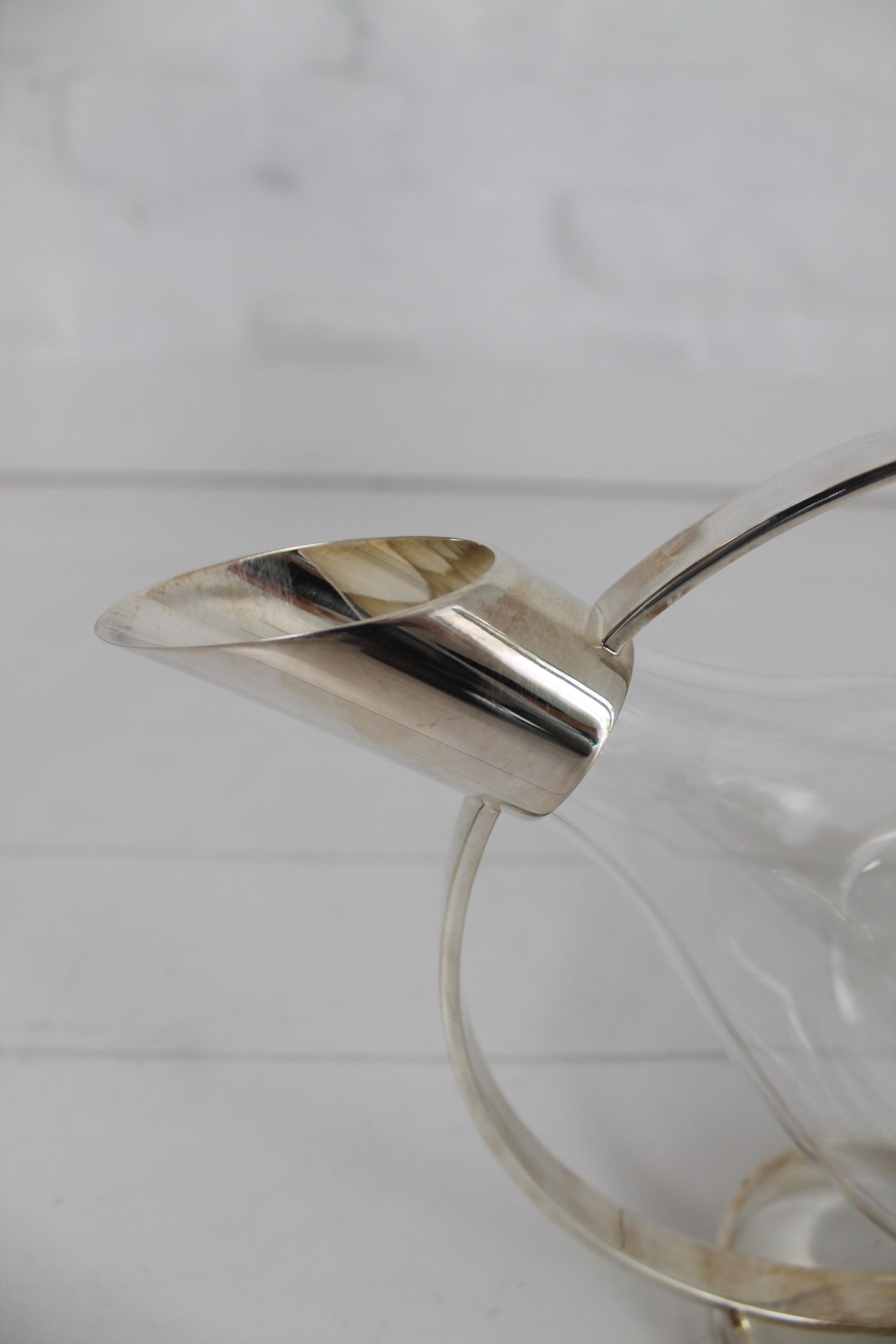 Modern Christofle Silver Plated Wine Decanter, France, 1990s