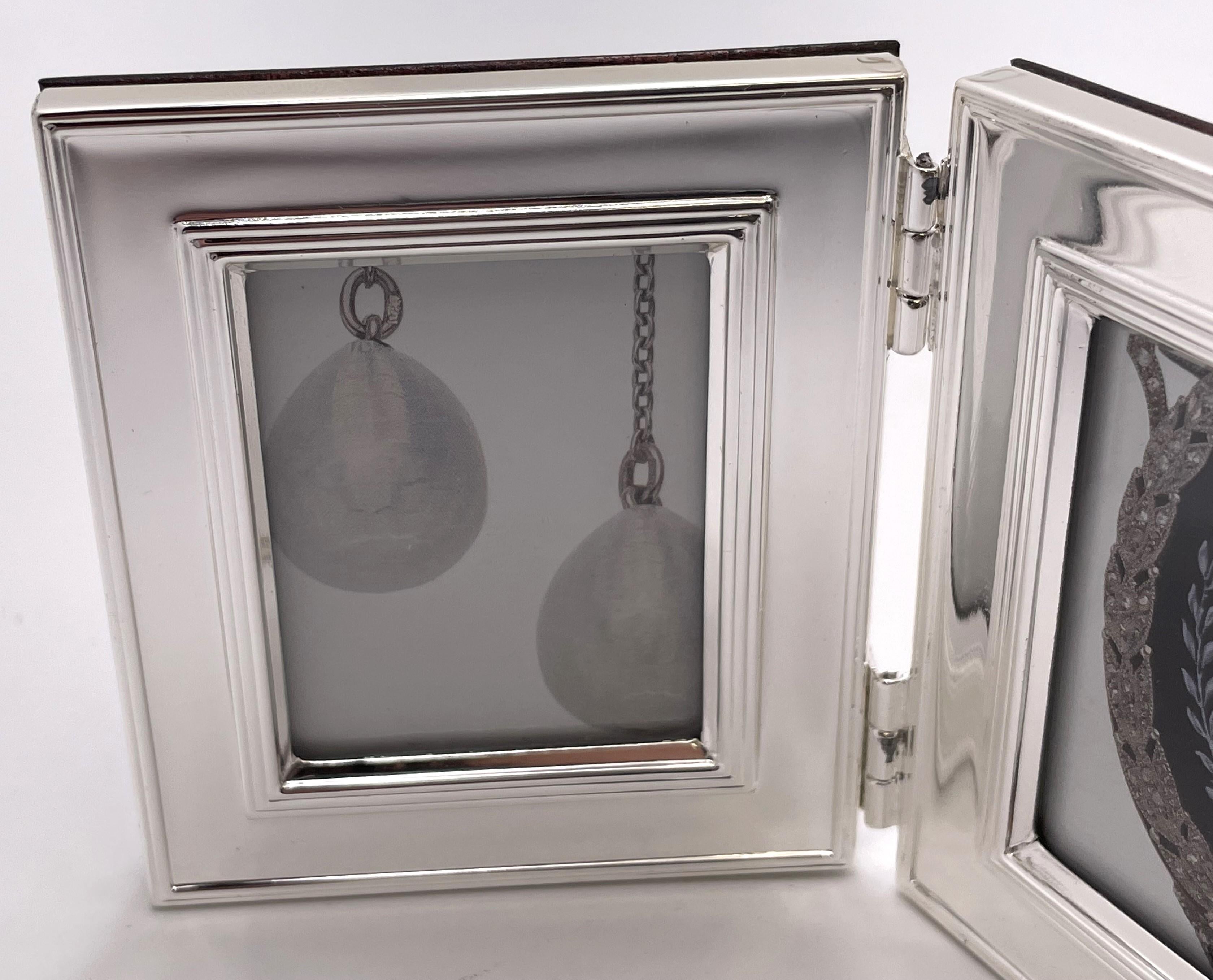 Marco doble de plata Christofle de los años 70 en estado nuevo Francés en venta