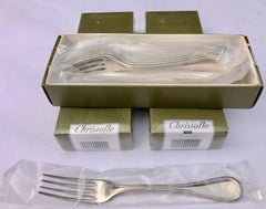 Christofle Stainless Steel Perles 162-Piece Dinner Set, New in Original Boxes