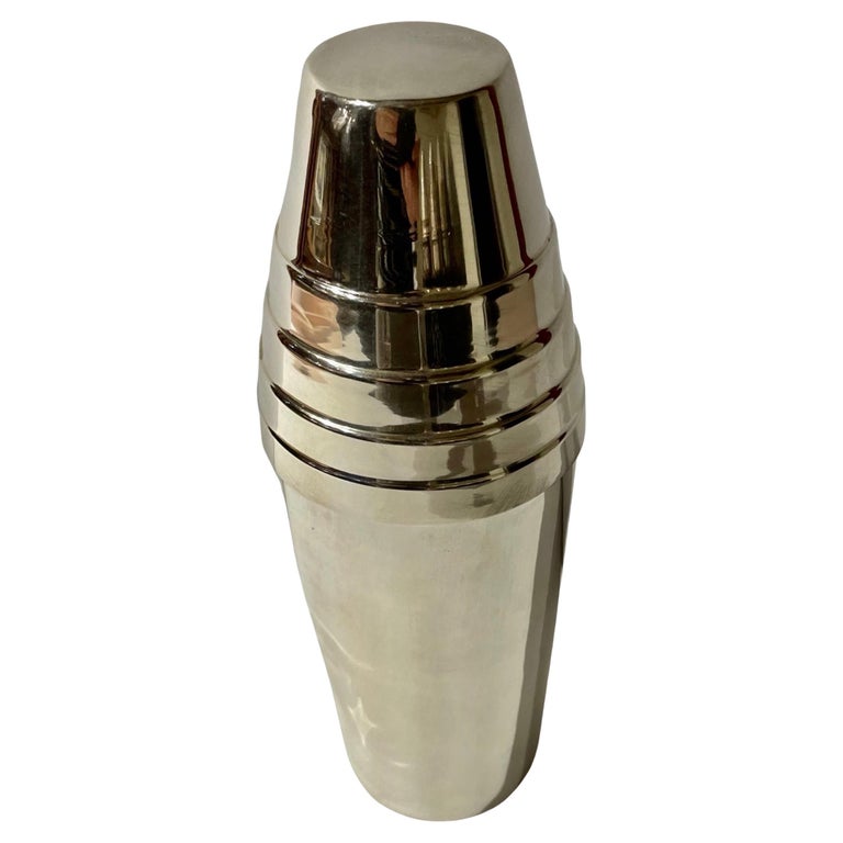 Christofle Stepped Art Deco Martini Shaker For Sale at 1stDibs