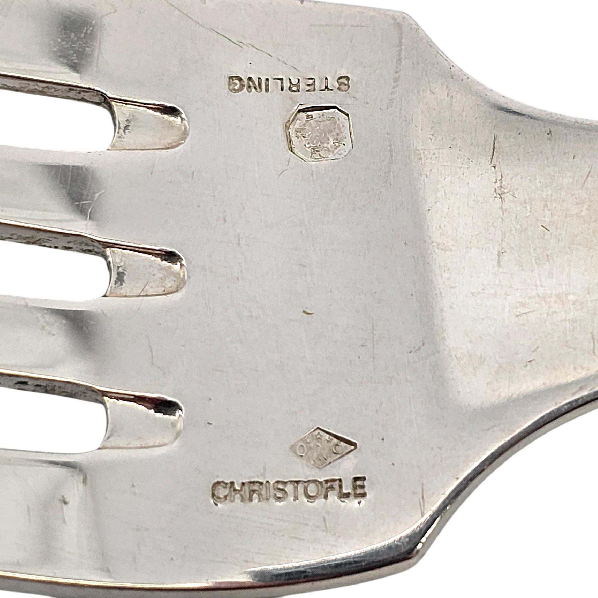 Christofle Fourchette à salade en argent Chinon 6 1/2