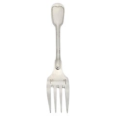 Christofle Fourchette à salade en argent Chinon 6 1/2" #20506