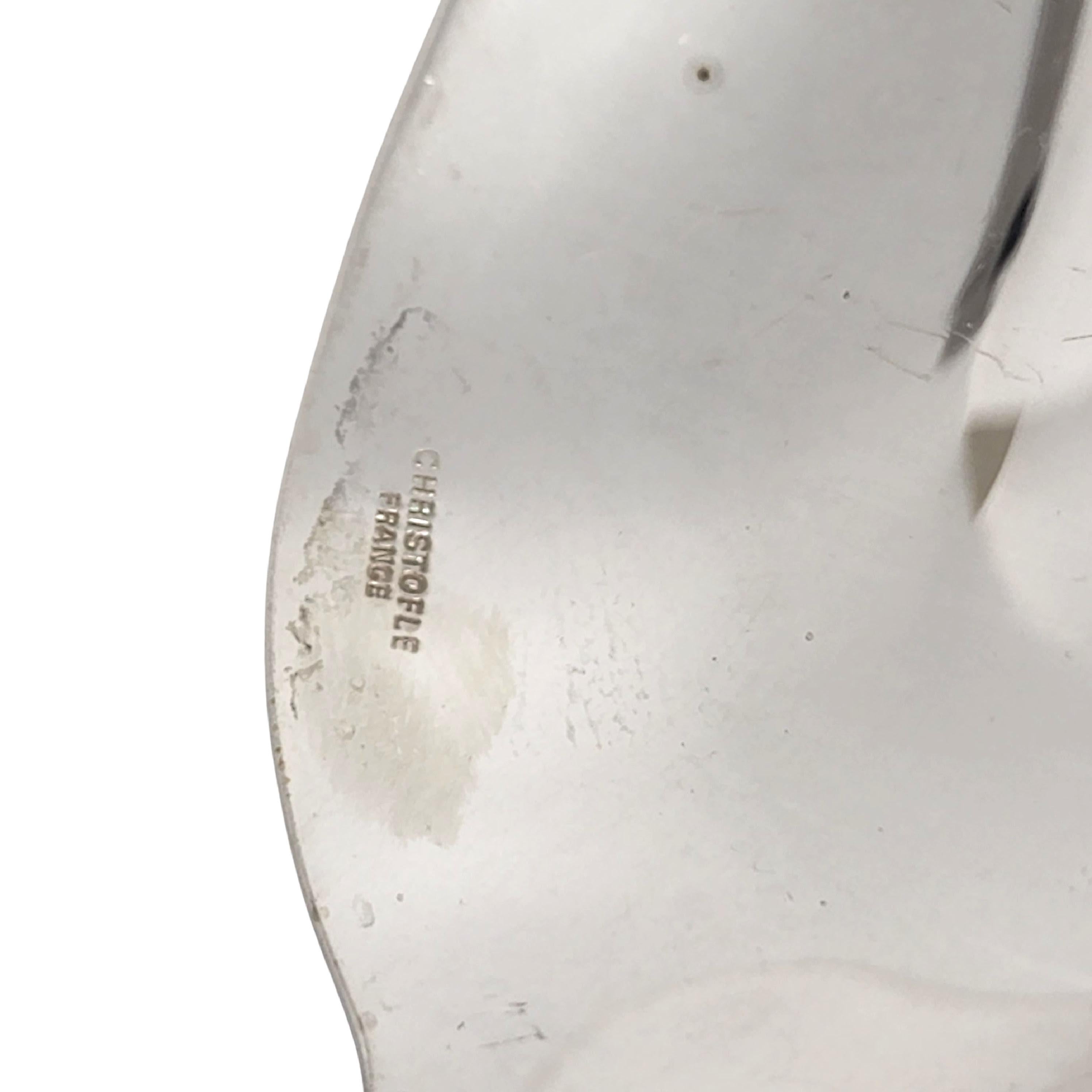 Christofle Set da portata per insalata Oceana in argento sterling Forchetta e cucchiaio 'B' in vendita 7