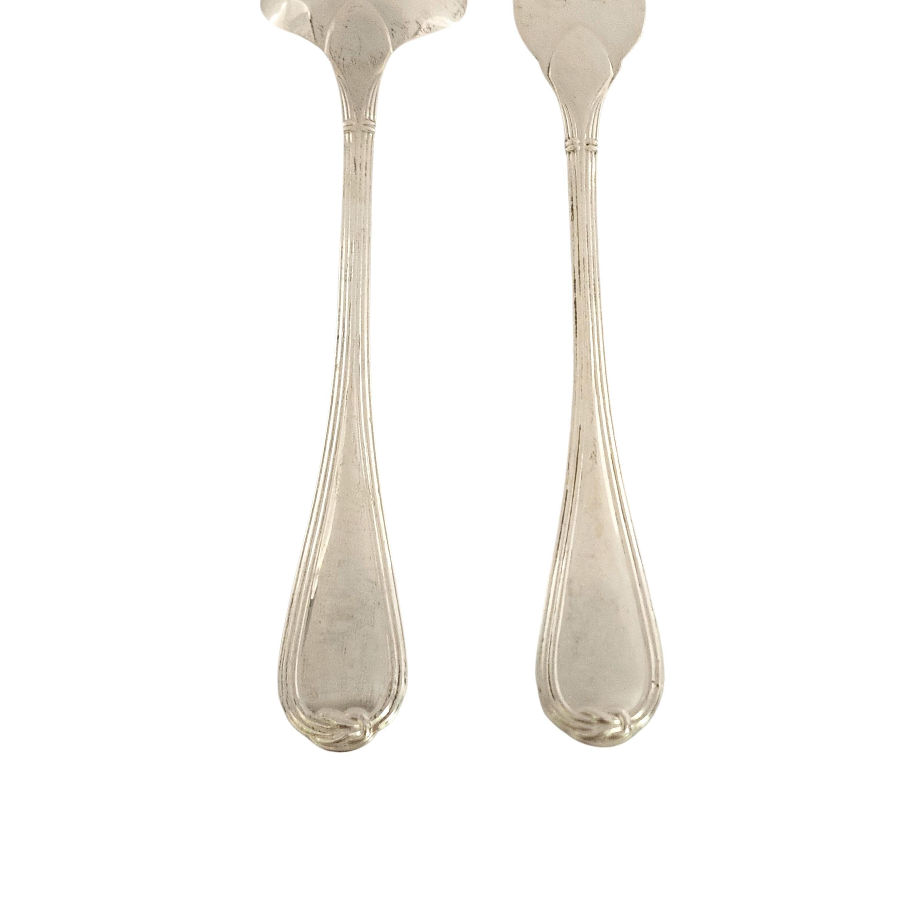 Christofle Set da portata per insalata Oceana in argento sterling Forchetta e cucchiaio 'B' in vendita 4
