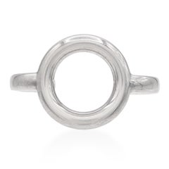 Christofle Sterling Silber offener Kreis Manschettenarmband