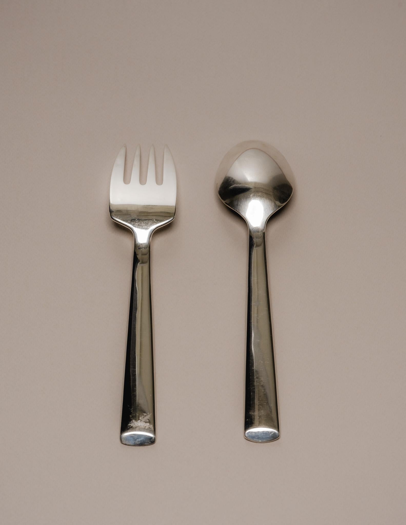 Modern Christofle Stew Serving Utensils, 1980s For Sale