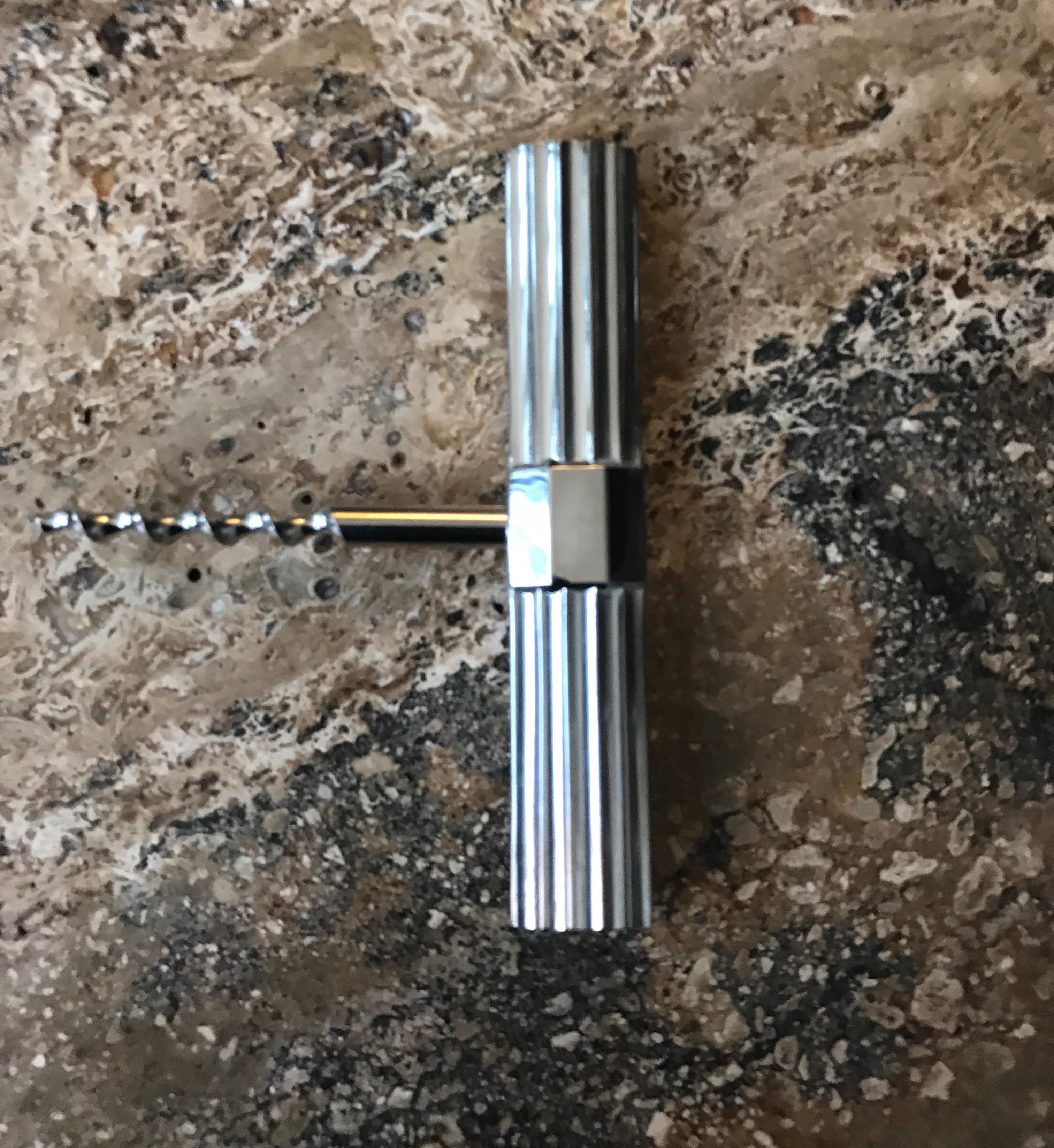 Christofle Style Art Deco Silver Corkscrew For Sale 10