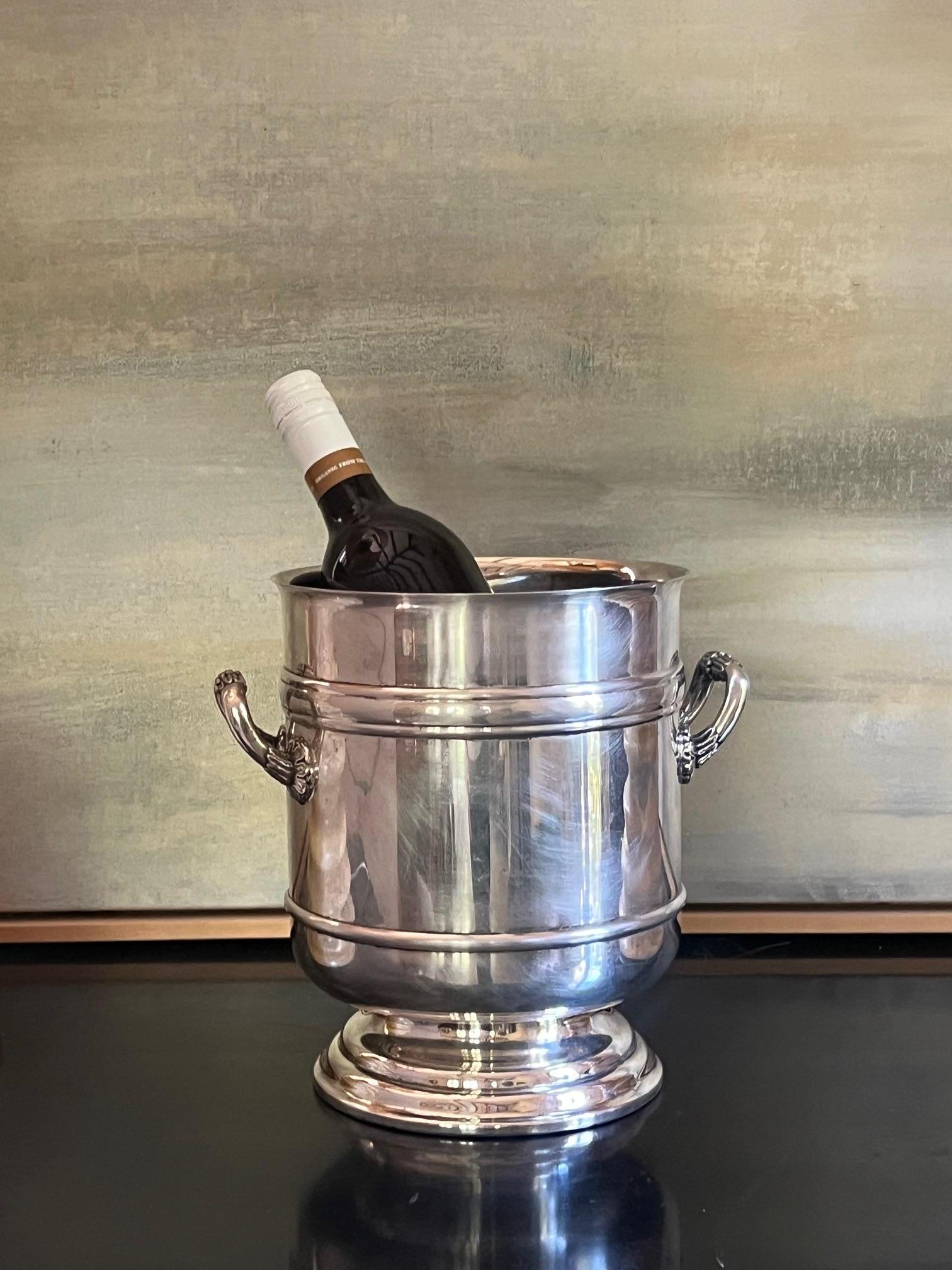 Christofle silverplated champagne bucket in the 