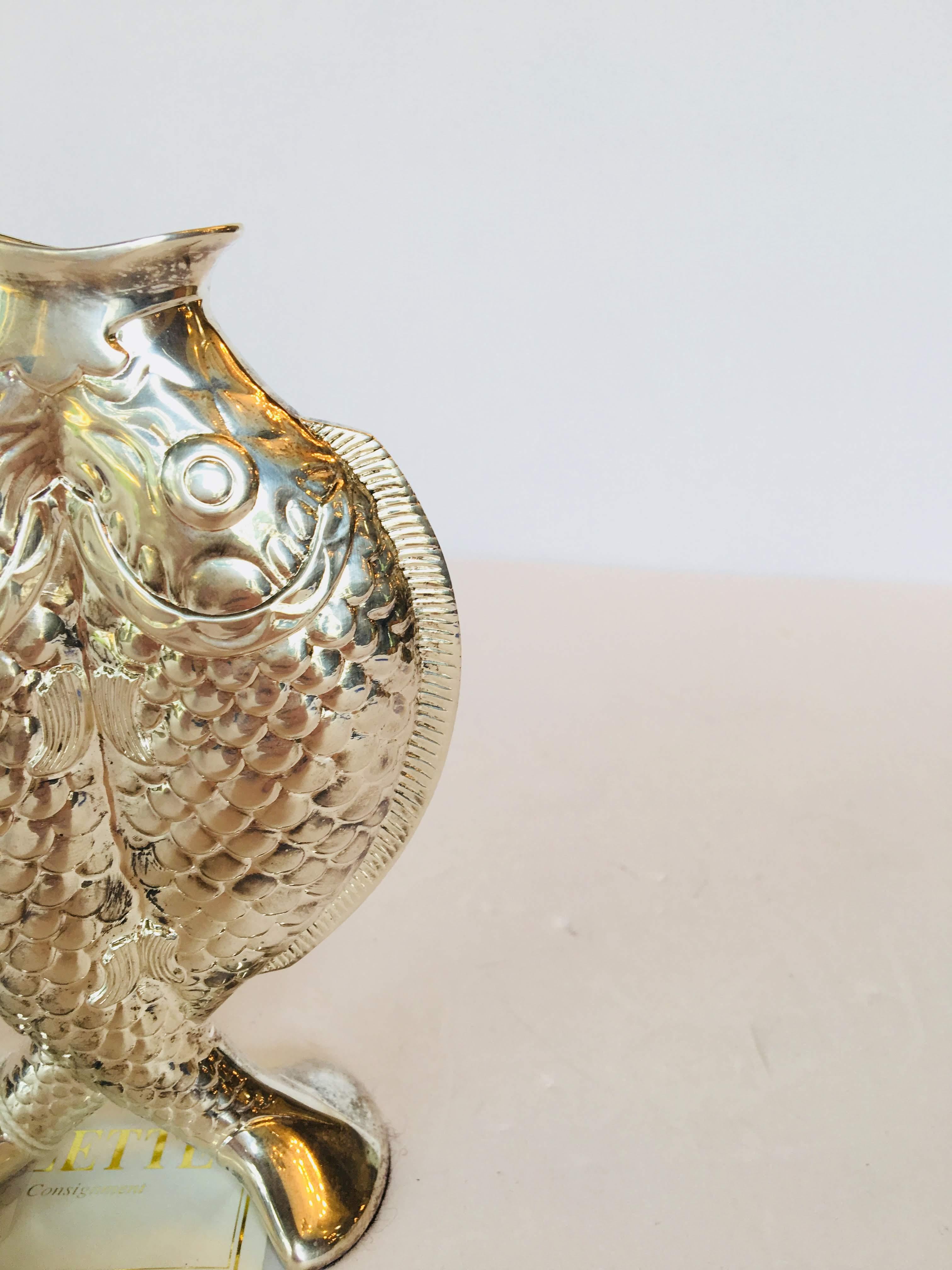 Christofle Twin Fish 'Pisces' Vase For Sale at 1stDibs