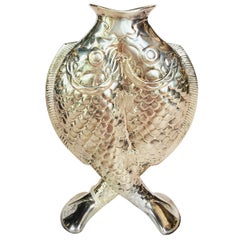 Christofle Twin Fish 'Pisces' Vase